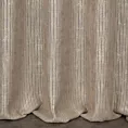 Zasłona szyta na taśmie 5 cm beżowo złota z siatki w stylu eko o luźnym splocie i delikatnie połyskującym nadruku Italissima Eva Minge