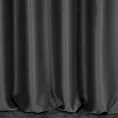 Zasłona szyta na taśmie 5 cm czarna z gładkiej tkaniny typu blackout