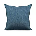 Poszewka szyta turkusowa z miękkiej tkaniny z efektem melanżu