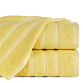 Ręcznik do rąk 30x50 cm bawełniany kolor żółty z ozdobną bordiurą 500 g/m2 MILO
