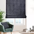 Roleta rzymska WALDO czarna ze szlachetnej grubej tkaniny welwetowej o gramaturze 400g/m2