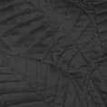 Narzuta czarna 170x210 cm z motywem liści wytłaczanym techniką hot press BONI 6 Design 91