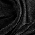 Zasłona szyta na taśmie 5 cm czarna z tkaniny strukturalnej z delikatnym połyskiem