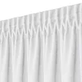 Zasłona biała z tkaniny welurowej 560x220 cm taśma - Dora