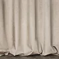 Zasłona beżowa z połyskiem, welwetowa 140x270 cm na taśma SAMANTA