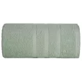 Ręcznik kąpielowy 100x150 cm bawełniany kolor jasnomiętowy z ozdobną bordiurą 500 g/m2 MILO