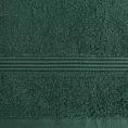 Ręcznik kąpielowy 50x90 cm bawełniany kolor zielony 0 twist zdobiony paseczkami 550 g/m2 MOLLY