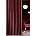 Zasłona szyta na flexach bordowa z miękkiej półmatowej tkaniny welwetowej