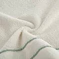 Ręcznik kąpielowy 50x90 cm bawełniany kolor kremowy z kontrastującymi paseczkami 500 g/m2 SIBEL