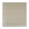 Roleta rzymska beżowa z strukturalnej tkaniny o naturalnym splocie