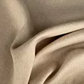 Zasłona szyta na flexach beżowa z miękkiej tkaniny o naturalnym splocie w stylu ekologicznym