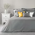 Poszwa na kołdrę 160x200 cm z bawełny z połyskiem kolor stalowy NOVA COLOUR