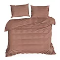 Pościel 180x200 cm bawełniana gładka kolor marsala NOVA 3