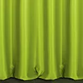 Zasłona szyta na taśmie 5 cm jasnozielona z tkaniny trudnopalnej, zaciemniającej, typu blackout