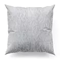 Poszewka szyta RAVENA srebrna z puszystej tkaniny w zwiewne frędzle Italissima Eva Minge