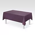 Obrus szyty ITALIA fioletowy z tkaniny welwetowej o delikatnym połysku