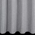 Zasłona szyta na taśmie 8 cm jasnoszara z tkaniny z efektem melanżu wykończona obciążnikiem
