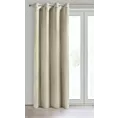 Zasłona kremowa z matowego welwetu 140x250 cm przelotka - MELANIE
