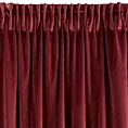 Zasłona ciemnobordowa z ekskluzywnego aksamitnego welwetu 290 g/m2 140x270 cm taśma - RIA - Diva Line - kolekcja AMAROSA