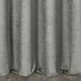 Zasłona szyta na taśmie 5 cm stalowa z miękkiej w dotyku tkaniny szenilowej