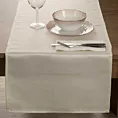 Bieżnik na stół kremowy 40x180 cm SPARKLE przeszywany złotą nicią