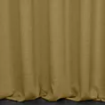 Zasłona szyta na przelotkach złota z tkaniny w stylu eko o naturalnym splocie