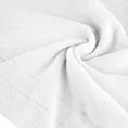 Ręcznik kąpielowy 70x140 cm bawełniany kolor biały z welwetową bordiurą 500 g/m2 DAMLA