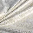 Zasłona biało, szampańska welwetowa z nakrapianym nadrukiem 135x270 cm taśma - AVENA