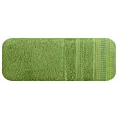 Ręcznik do rąk 30x50 cm bawełniany kolor zielony z ozdobnym stębnowaniem 500 g/m2 POLA
