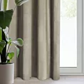 Zasłona brązowa z matowego welwetu 140x250 cm przelotka - MELANIE