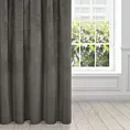 Zasłona grafitowa z ekskluzywnego aksamitnego welwetu 290 g/m2 140x270 cm taśma - RIA - Diva Line
