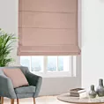 Roleta rzymska jasnoróżowa z miękkiej półmatowej tkaniny welwetowej