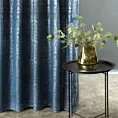 Zasłona welwetowa, granatowo, srebrna 140x270 cm taśma - CYPR - Design 91