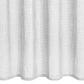Firana biała z lekkiej mikrosiateczki z połyskiem zakończona koronką 140x250 cm przelotka NEL