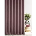 Zasłona szyta na taśmie 5 cm fioletowa z tkaniny o naturalnym splocie z efektem melanżu