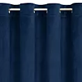 Zasłona welwetowa granatowa z kryształkami 140x250 cm przelotka - ARIADNA