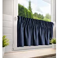 Zazdrostka granatowa z tkaniny o płóciennym splocie 140x45 cm taśma LENA