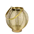 Lampion dekoracyjny MELA złoty z metalu