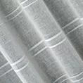 Firana srebrna z etaminy zdobiona szenilowymi paseczkami 140x250 cm szelki  -  ARCADIA