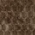 Koc 200x220 cm ciemnobrązowy miękki w dotyku z wytłaczanym wzorem 3D CINDY 6 Design 91