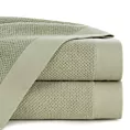 Ręcznik kąpielowy 50x90 cm bawełniany kolor jasnozielony o ryżowej strukturze 550 g/m2 RISO