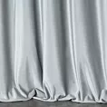 Zasłona szyta na taśmie 5 cm ITALIA srebrna z tkaniny welwetowej o delikatnym połysku