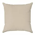 Poszewka szyta jasnobeżowa z gładkiej tkaniny typu dimout