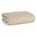 Ręcznik kąpielowy 90x150 cm bawełniany kolor beżowy o charakterystycznej gofrowej strukturze 400 g/m2 MELO