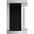 Zasłona czarna z welwetowej tkaniny 125x270 cm (wymiar podany na gotowo) system flex - MELANIE