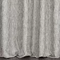 Zasłona szyta na taśmie 8 cm popielata z tkaniny o naturalnym splocie i efektem melanżu, z dodatkiem nici metalicznej Italissima Eva Minge