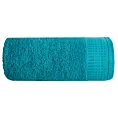 Ręcznik kąpielowy 50x90 cm bawełniany kolor turkusowy z żakardową bordiurą z drobnymi punkcikami 480 g/m2 STELLA