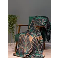 LIMITED COLLECTION Koc LILI 1 zdobiony motywem botanicznym GŁĘBIA ZIELENI