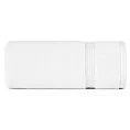 Ręcznik do rąk 30x50 cm bawełniany kolor biały 0 twist zdobiony paseczkami 550 g/m2 MOLLY