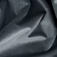Zasłona welwetowa grafitowa, troczek w zestawie140x300 cm taśma - ANTARA